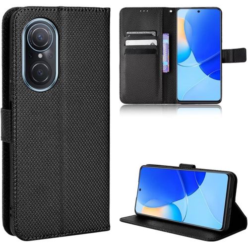 Coque Pour Honor 50 Se .Coques Honor 50 Se Pu Cuir Case .Boucle Magnétique Flip Cover Fente De Carte Intégrée Fonction Support Film Tpu Soft Shell Case Cover Bla