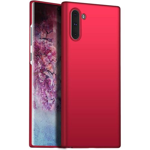 Coque Pour Samsung Galaxy Note10,Ultra Mince Anti-Chute Coquille Dure Ultra-Mince De Haute Qualité Résistance Aux Rayures De Surface Etui Pour Téléphone Portable Rouge