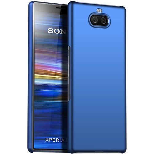 Coque Pour Sony Xperia 10 Plus,Ultra Mince Anti-Chute Coquille Dure Ultra-Mince De Haute Qualité Résistance Aux Rayures De Surface Etui Pour Téléphone Portable Bleu
