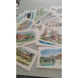 Gros Lot Aquarelle Atlas Armand Fleuriot