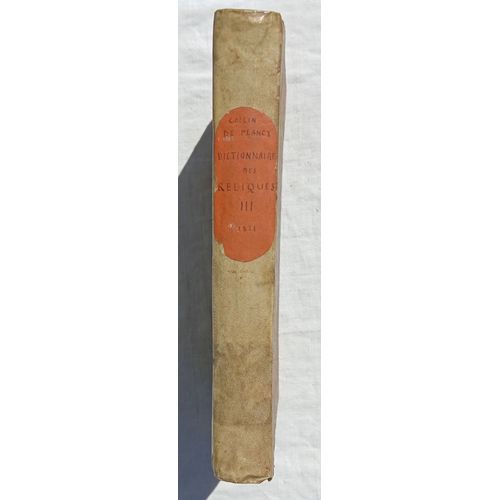 Jacques Albin Simon Collin De Plancy, Dictionnaire Critique Des Reliques Et Des Images Miraculeuses, Tome 3 Seul, Guien Et Compagnie, Libraires, 1822