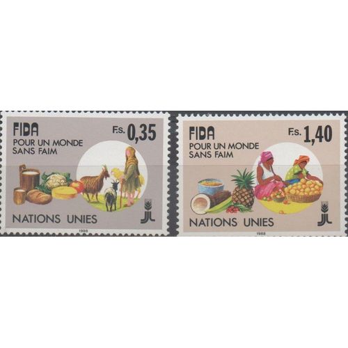 Nations Unies Timbres Lutte Contre La Faim