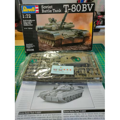 Maquette Char Revell 1/72 : T-80 Bv Soviet Battle Tank-Revell