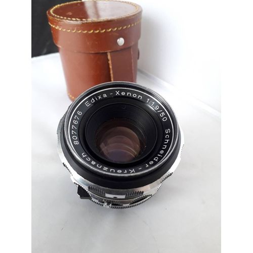 OBJECTIF EDIXA-XENON 50/1.9 SCHNEIDER KREUZNACH M42 VIS