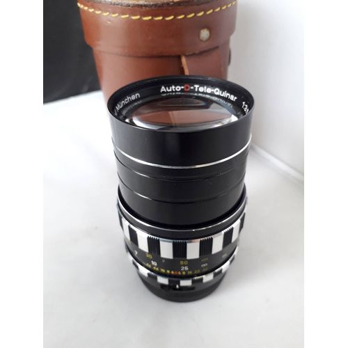 OBJECTIF AUTO-D-telé-quinar 135/3.5 M42 vis STEINHEIL MUNCHEN