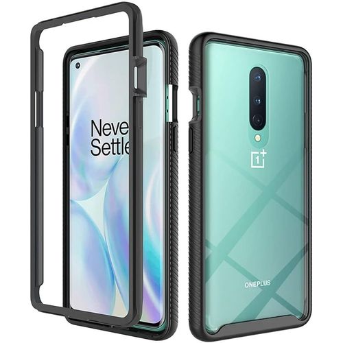 Coque Pour Oneplus 8 5g T-Mobile , Souple Tpu Bumper Transparente Pc Coque Arrière Antichoc Coque Pour Oneplus 8 5g T-Mobile 6.55"" - Noir