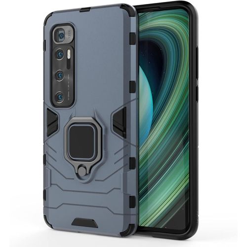 Coque Pour Xiaomi Mi 10 Ultra Étui Protection Antichoc Hybride Double Couche Avec Support Bague Et Support Voiture Magnétique Couverture Arrière Pour Xiaomi Mi 10 Ultra Saphir
