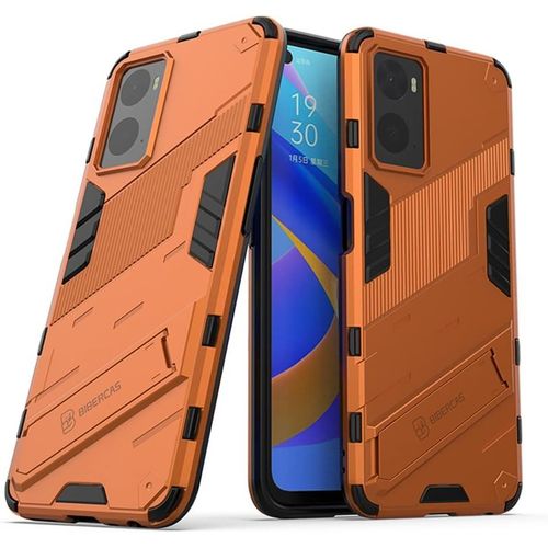 Coque Pour Realme 9i Double Protection Antichoc Durable Protection Caméra Avec Béquille Pour Realme 9i Orange