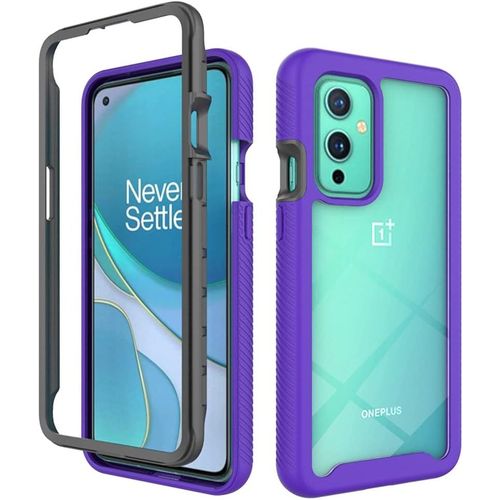 Coque Pour Oneplus 9, Souple Tpu Bumper Transparente Pc Coque Arrière Antichoc Coque Pour Oneplus 9 6.55"" - Mauve