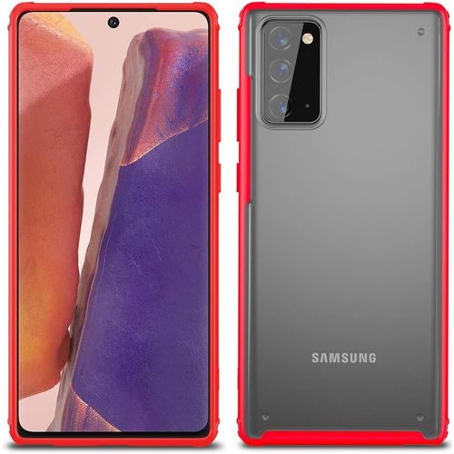Coque Pour Samsung Galaxy Note20 5g Ultra Mince Couverture Arrière Transparente Ultra Léger Flexible D'absorption De Choc Anti Chute Coque Pour Samsung Galaxy Note20 5g Rouge