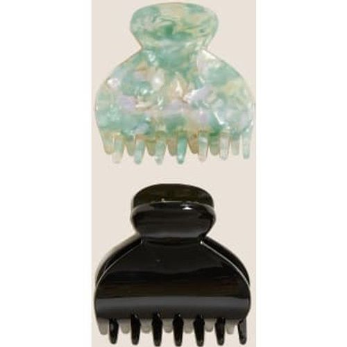 Lot De 2 Barrettes À Motif Écaille De Tortue Et Bouledogue - Vert