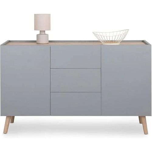 Buffet En Bois Style Scandinave - Buffet Salle À Manger Et Cuisine - Gris