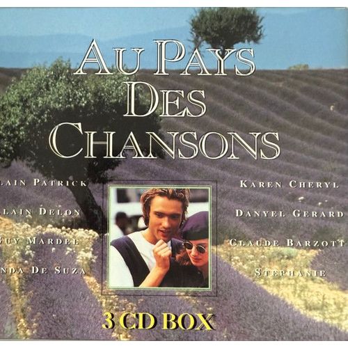 Au Pays Des Chansons - Coffret 3cd 42 Titres - Karen Cheryl, Danyel Gerard, Claude Barzotti, Stephanie, Alain Delon, Guy Mardel, Linda De Suza, Christophe Rippert, Marie Myriam, Nacash, Jeane Manson