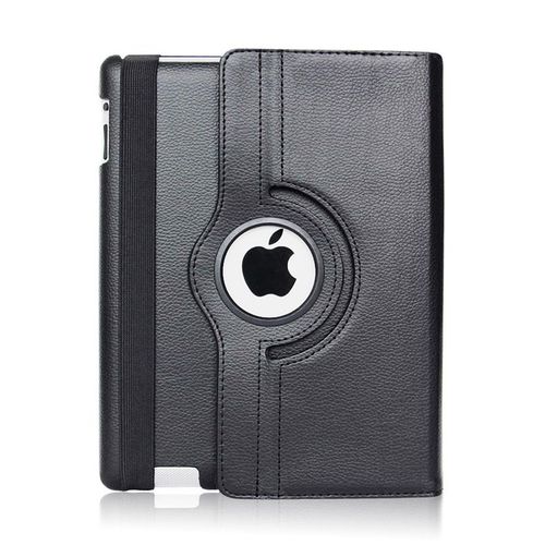 Coque Rotative 360 Noir Pour Ipad 11 2025 (A16) - 11 Pouces - Housse Etui Protection Integral Portrait Paysage Resistant Anti Choc Protection Fermerture Elastique Phonillico®