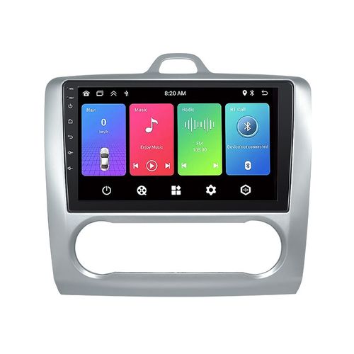 Autoradio Gearelec 9 Pouces Android Pour Ford Focus 2004-2011 Avec Carplay Andriod Auto Gps Bt Rds Wifi
