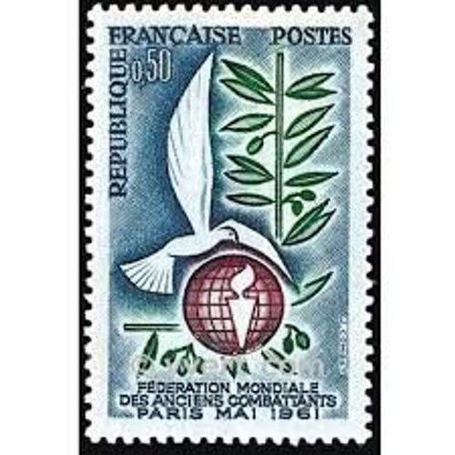 Réunion À Paris De La Fédération Mondiale Des Anciens Combattants Année 1961 N° 1292 Yvert Et Tellier Luxe