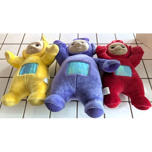 Lot De 3 Peluches Télétubbies Vintage