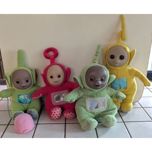 Lot De 4 Peluches Télétubbies Vintage