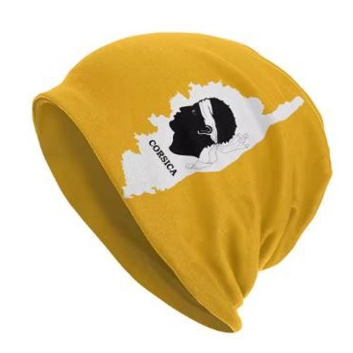 Bonnet Personnalisé Avec Drapeau De La Corse, Bonnet Chaud D'hiver En Tricot, Style Hip-Hop, Pour Homme Et Femme Plusieurs Coloris Possible