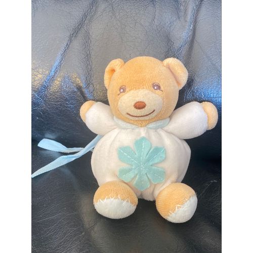 Peluche Doudou Mini Ours Blanc Flocon De Neige Kaloo 10cm