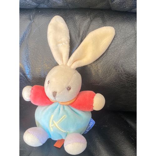 Mini Doudou Lapin Bleu Rouge Mauve K Sporty Kaloo 12-18cm