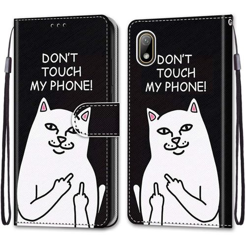 Coque Pour Huawei Y5 2019 / Honor 8s, Etui En Cuir Pu Portefeuille Housse Coque Avec 360 Degrés Silicone Antichoc Protection Cover Cuir Pochette Magnétique Und Flip Béquille Chat 5