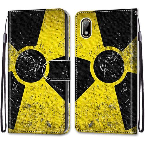 Coque Pour Huawei Y5 2019 / Honor 8s, Etui En Cuir Pu Portefeuille Housse Coque Avec 360 Degrés Silicone Antichoc Protection Cover Cuir Pochette Magnétique Und Flip Béquille Moulin À Vent