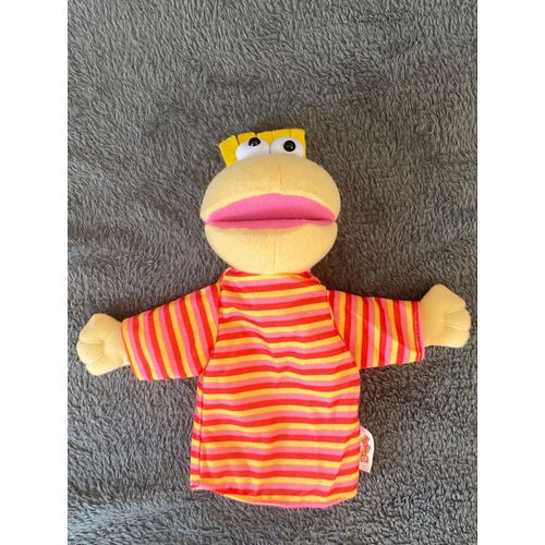Peluche Jouet - Quick - Happy Meal Quickos Marionette Jaune Rose Et Rouge Rayé 22cm