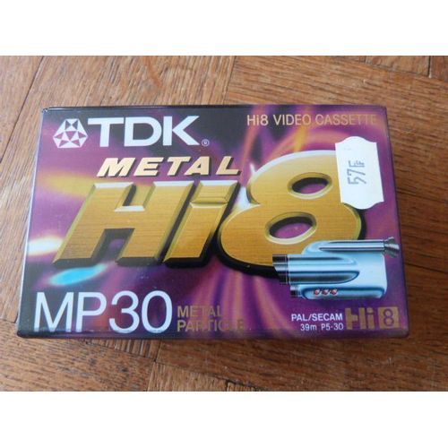 TDK METAL Hi8 Video Cassette MP30 metal particule P5-30HMPEC