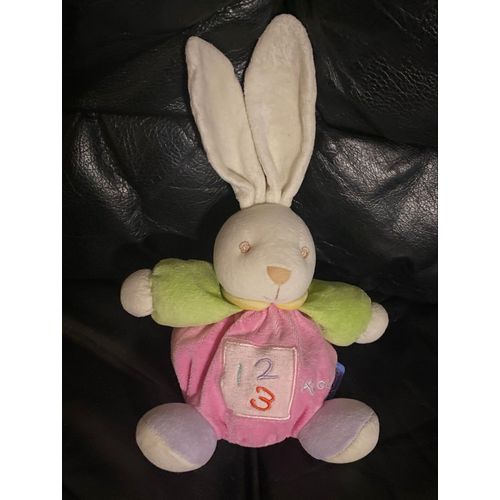 Lapin Kaloo Doudou Boule Rose 123 21cm