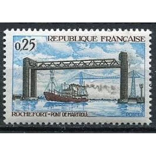 Pont De Martrou À Rochefort Année 1968 N° 1564 Yvert Et Tellier Luxe