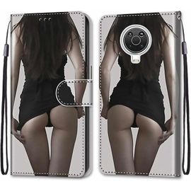 Coque Pour Nokia 6.3/ Nokia G20/ G10, Etui En Cuir Pu Portefeuille Housse Coque Avec 360 Degrés Silicone Antichoc Protection Cover Cuir Pochette Magnétique Und Flip Béquille Fille Sexy