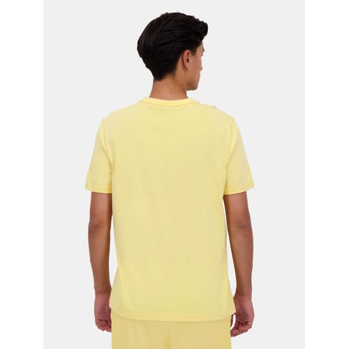 Tee Shirt Manches Courtes Le Coq Sportif Monochrome Tee Ss N3 M Jaune Xs