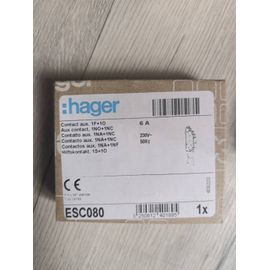 Contacteur auxiliaire Hager ESC080