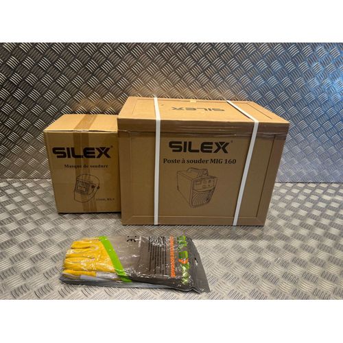 poste à souder mig mag igbt inverter 160A Silex + cagoule de soudure + gants
