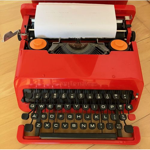 Machine À Écrire Olivetti Valentine Rouge