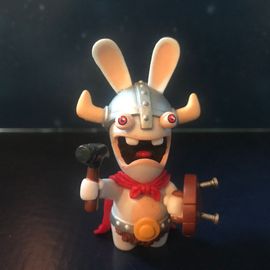 Figurine Lapin Crétin Viking - Série Les Lapins Crétins Retour Vers Le Passé (Ubisoft 2010)