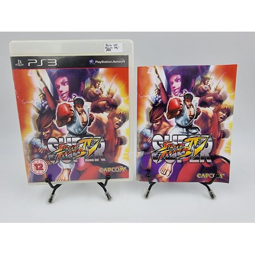 Jeu Playstation 3 Super Street Fighter Iv (4) En Boite, Complet (Boite Uk) (Notice Légèrement Pliée)