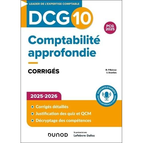Comptabilité Approfondie Dcg 10 - Corrigés