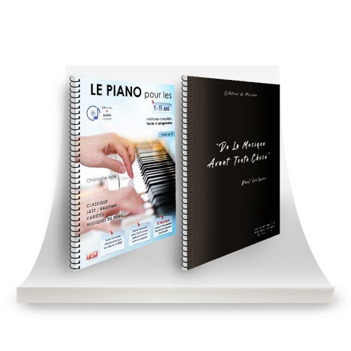Offre Duo - Le Piano Pour Les 9/15 Ans - Vol 1 + Cahier De Musique - Citations - 12 Portées - 80 Pages