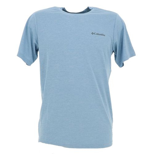 Tee Shirt Trekking Randonnee Columbia Columbia Hike Crew Bleu Ciel M