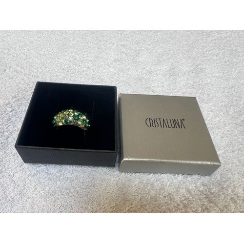 Bague Cristaluna Mona Cristal Acrylique Transparent Swarovski 100 305 C1