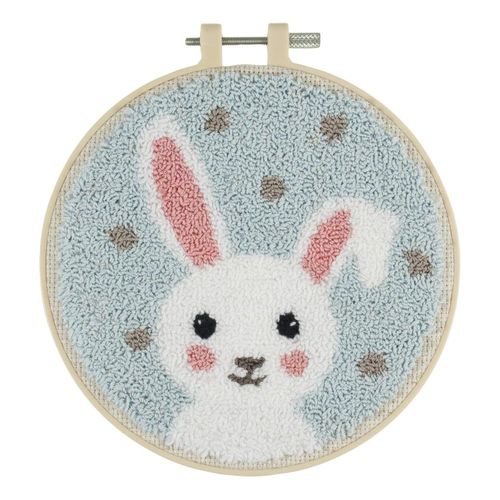 Kit Punch Needle Lapin Blanc ¿ Idéal Débutant ¿ Trimits