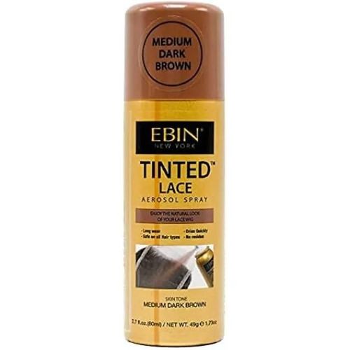 Spray Teinté Pour Dentelle - Ebin - Marron Foncé Moyen - 80 Ml - Résistant À L'eau - Sèche Rapidement 