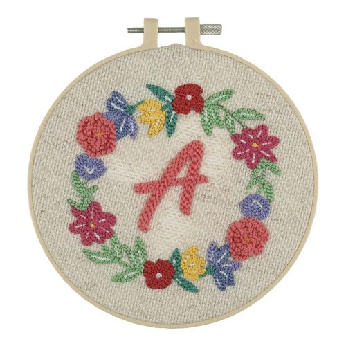 Kit Punch Needle - Monogramme Floral - Trimits