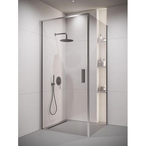 Cabine de Douche Alava - 90 x 90 x 190 cm - Chrome - verre de sécurité