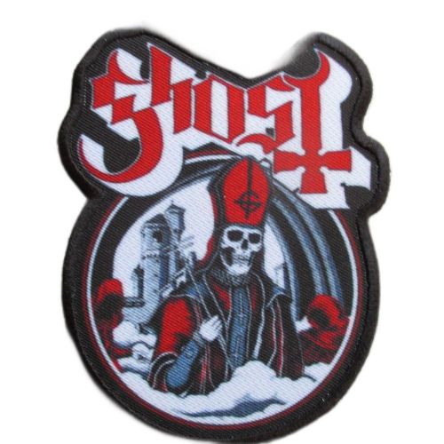 Petit Patch Ghost Papa Emeritus 11x8.5 Cm Ecusson Thermocollant