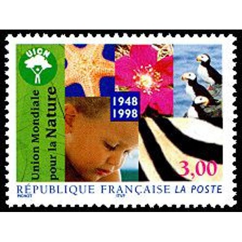 Cinquantenaire De L'union Mondiale Pour La Nature Année 1998 N° 3198 Yvert Et Tellier Luxe