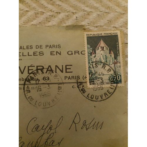 Timbre Oblitéré Ancien République Française 0,70 Cts Tour De César.