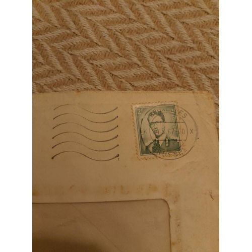 Timbre Oblitéré Ancien 2fr Le Roi Baudouin De Belgique Vert.